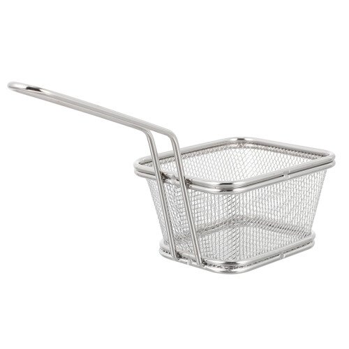 Silverfärgad Köksstekkorg Pommesfrites Rostfritt