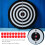 900 Pcs 2 Cm Portabel Skjuttargetspapper Diameter 11
