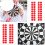 900 Pcs 2 Cm Portabel Skjuttargetspapper Diameter 3