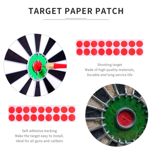 900 Pcs 2 Cm Portabel Skjuttargetspapper Diameter 1