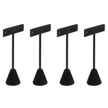4Stk Ohrstecker Halter Eisen, Schwarzer Schmuck Displayständer