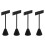 4Stk Ohrstecker Halter Eisen, Schwarzer Schmuck Displayständer 1