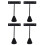 4Stk Ohrstecker Halter Eisen, Schwarzer Schmuck Displayständer 5