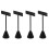 4Stk Ohrstecker Halter Eisen, Schwarzer Schmuck Displayständer 7