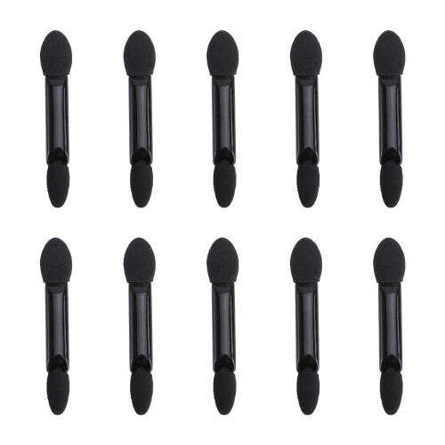10Pcs Engångs Tvåsidig Ögonskuggespensel Med Svampspets 2