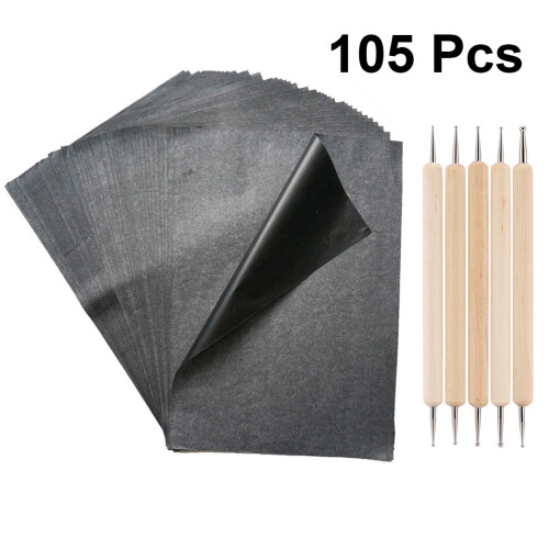 1 Set Grafitlettrutepapper A4, 100 Ark + 5 Verktyg 2