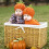 Halloween- Handgjord Stickad Barnhatt Orange 9