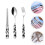 1 Set Keramikhandtagssked Stålchopsticks 2