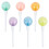 6 pcs lollipop highlighter pens fluorescent marking markers 5