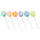 6 pcs lollipop highlighter pens fluorescent marking markers 4