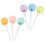 6 pcs lollipop highlighter pens fluorescent marking markers 6