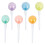 6 pcs lollipop highlighter pens fluorescent marking markers 2