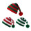 Chapeau de carnaval de noël-Stri vert et blanc Enfant 2 8 ans 3