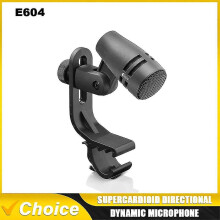(As show, One size) E604 E 604 Wired Dynamic Microphone Tom Snare Evolution Series Cardioid Instrument Drum Microphone With Clip Arm Mount