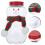 10 Set Snömanneformade Plastdryckesflaskor Med Halsdukar 3