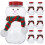 10 Set Snömanneformade Plastdryckesflaskor Med Halsdukar 4
