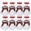 10 Set Snömanneformade Plastdryckesflaskor Med Halsdukar 10