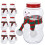 10 Set Snömanneformade Plastdryckesflaskor Med Halsdukar 8