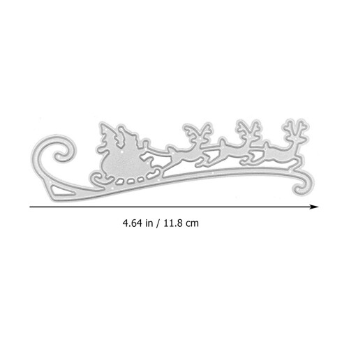 2Pcs Metallskärningsstans Julälg Diy Vikboksmall 1