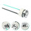 Universal Silver Toilet Tank Push Button Easy Press ABS Home Use 5