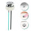 Universal Silver Toilet Tank Push Button Easy Press ABS Home Use 7