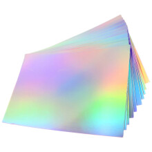 10 Ark Holografiskt Kretspapper Multianvändning Hantverksmaterial