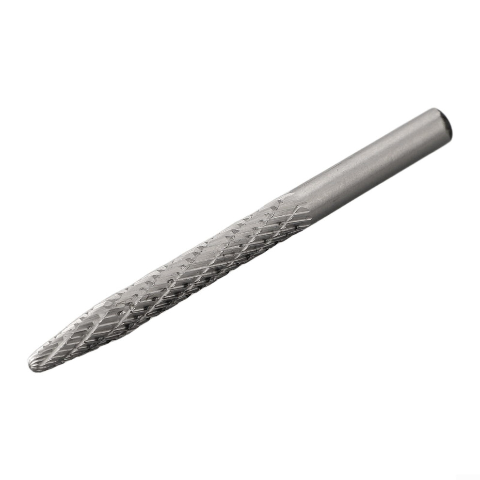 High Speed Steel Rotary Burr Tool 6Mm Shank Wood Carving File For Plastic Metal Grinding Engraving Deburring 6X6x80mm 9105992825486