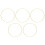 5Pcs Högar Krans Med Metallringar, Macramé Hantverk, DIY Material 7