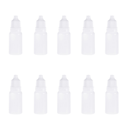 10St 10 Ml Plastiska Tryckbara Droppflaskor För