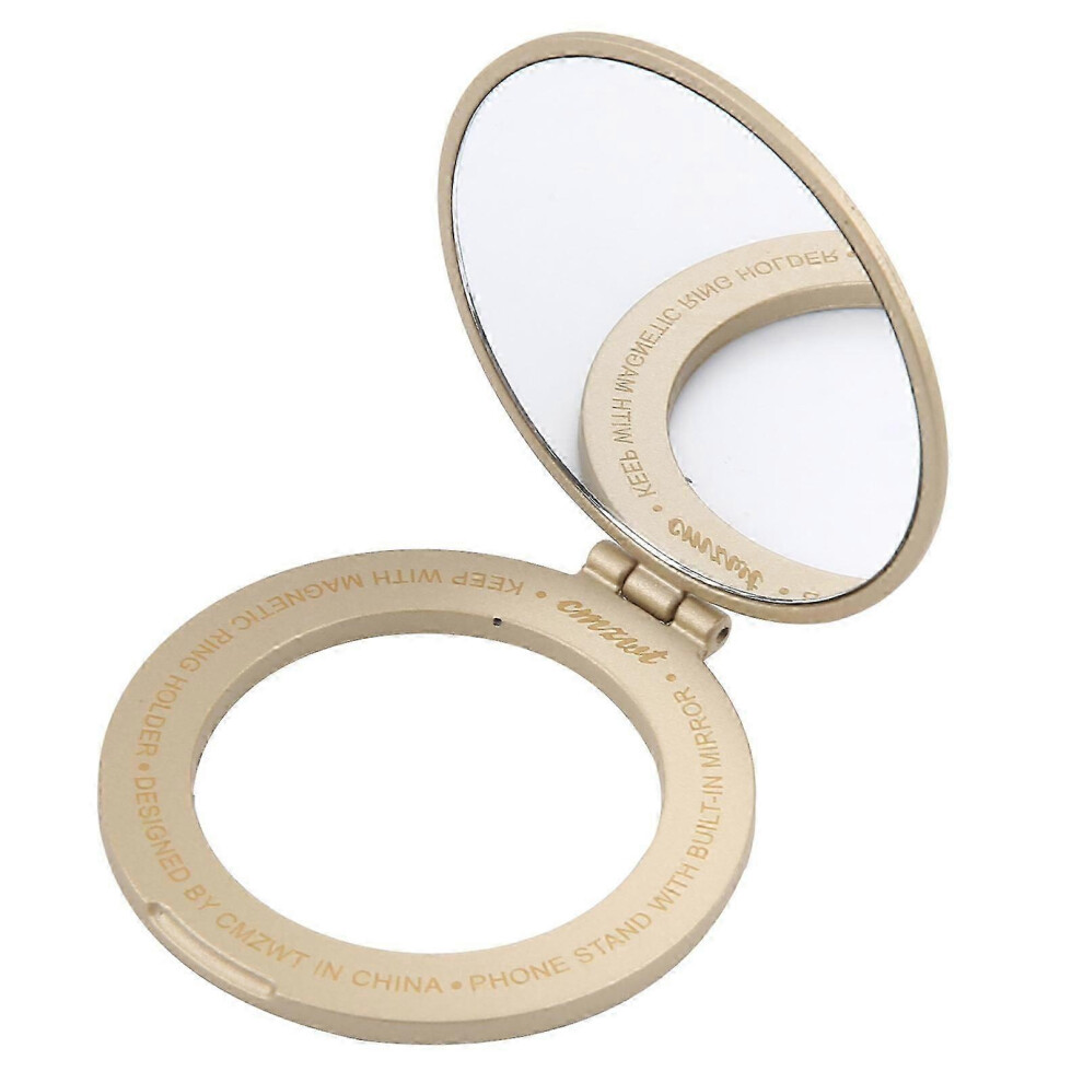 Kikidex (As Show, ) Magnetic Phone Holder With Mirror Gold