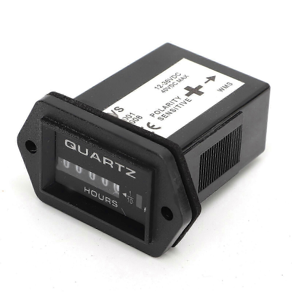 Kikidex (As Show, One Size) Mechanical Hour Meter Dc12v To 36V High Accuracy Outboard Engine Hour Meter For Boat Truck Tractor Yemaa