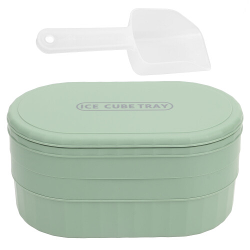 Eiswürfelform 72 Würfel, grün mit Deckel, groß 1