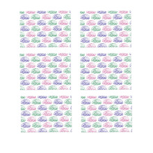 Papier d'emballage pour cadeaux de Festival, 6 pièces,-type B