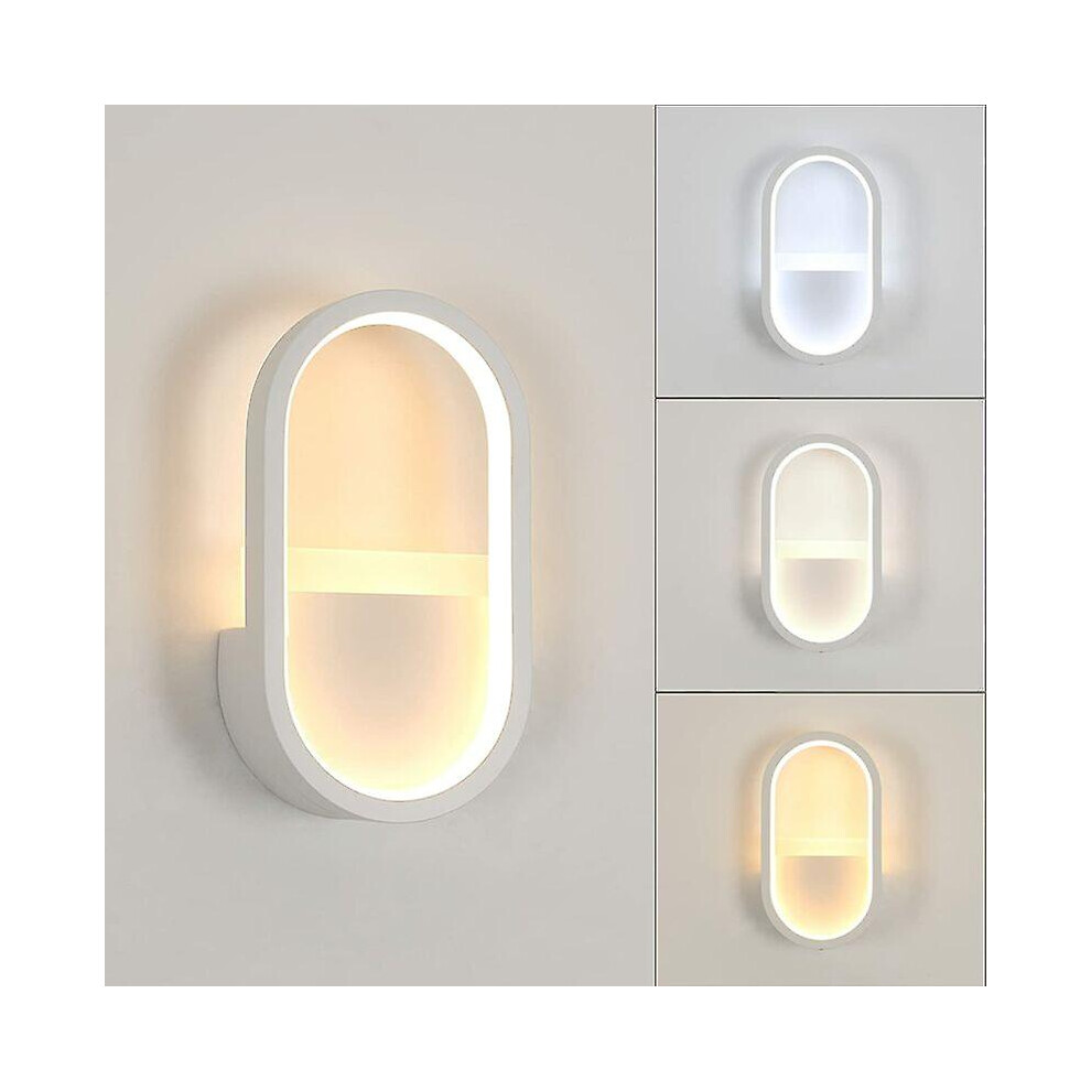 Kikidex (As Show, One Size) Modern Wall Light White Plaster Wall Light Led Wall Light 5W Warm White Lighting For Stairs In Bedroom Living Room Corridor
