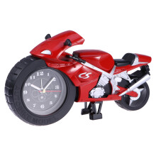 Kartongformad Kvarts Väckarklocka Med Motorcykel, Present,