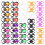 40Pcs Barn Plast Ringar För Halloween 11