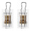 2Pièces Kit Verrouillage Stores Rideaux ABS Durable Transparent 10