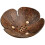 Raindrops Shell Shape Soap Dish Wood Material Drainage 1pack 1