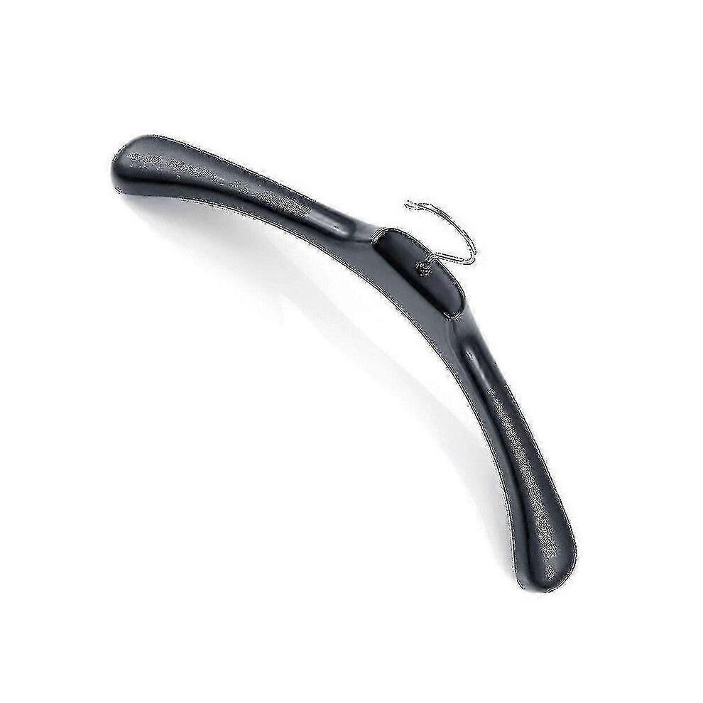 Kikidex (As Show, 10Pc) Coat Hangers Clothes 50Cm Extra Wide Strong Plastic Adult Shirt Top Dress Black