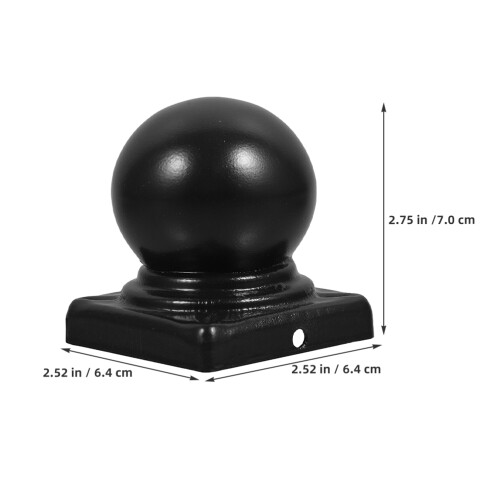2 Styck Fästplintshättar För 60 Mm Metallräcken 1