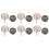 6Pcs Kragsmycken Kläder Bröstnålar 8