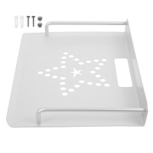 Stb Box Hylla UtRYmme Aluminium HörRum BänK Enkel Router HållAre Vit