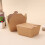 20Pcs Kraftpappers Lunchlåda Engångs Matförvaringsbehållare 2000 Ml 5
