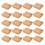 20Pcs Kraftpappers Lunchlåda Engångs Matförvaringsbehållare 2000 Ml 6