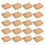 20Pcs Kraftpappers Lunchlåda Engångs Matförvaringsbehållare 2000 Ml 7