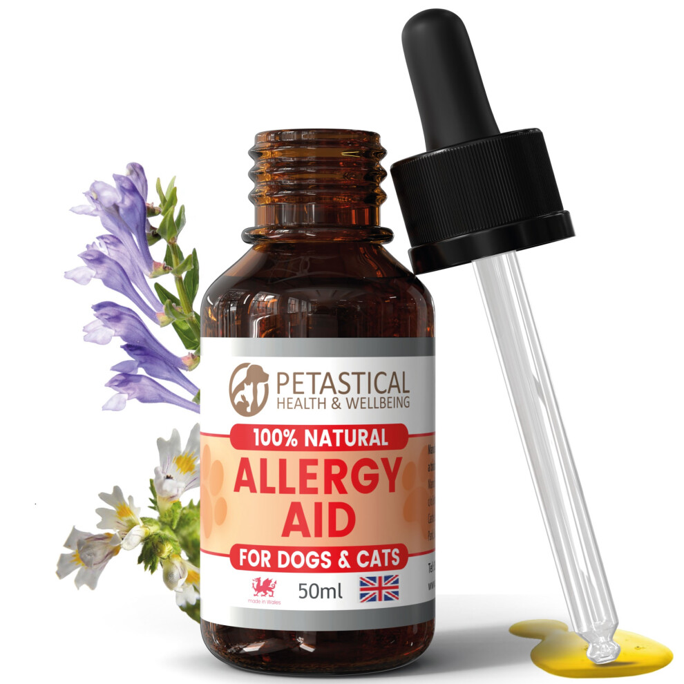 Petastical Allergy Itch Immunity Drops For Dogs Cats (50Ml)