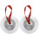 1 Par Minifingercymbaler Perkussionsinstrument För Dansare (Silver) 4