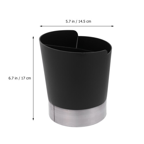 Kitchen Vardagsrum Organizer 3-Kompartments Halm Dispenser Svart 1