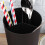 Kitchen Vardagsrum Organizer 3-Kompartments Halm Dispenser Svart 10