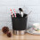 Kitchen Vardagsrum Organizer 3-Kompartments Halm Dispenser Svart 9